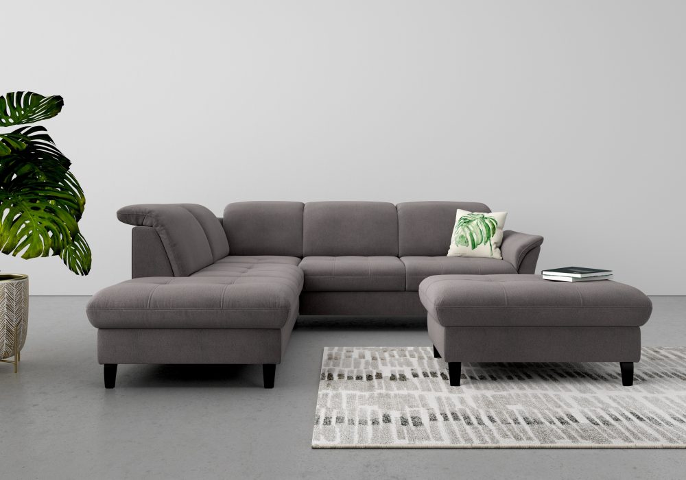 sit&more Ecksofa, wahlweise mit Kopfteilverstellung, Bettfunktion und Stauraum