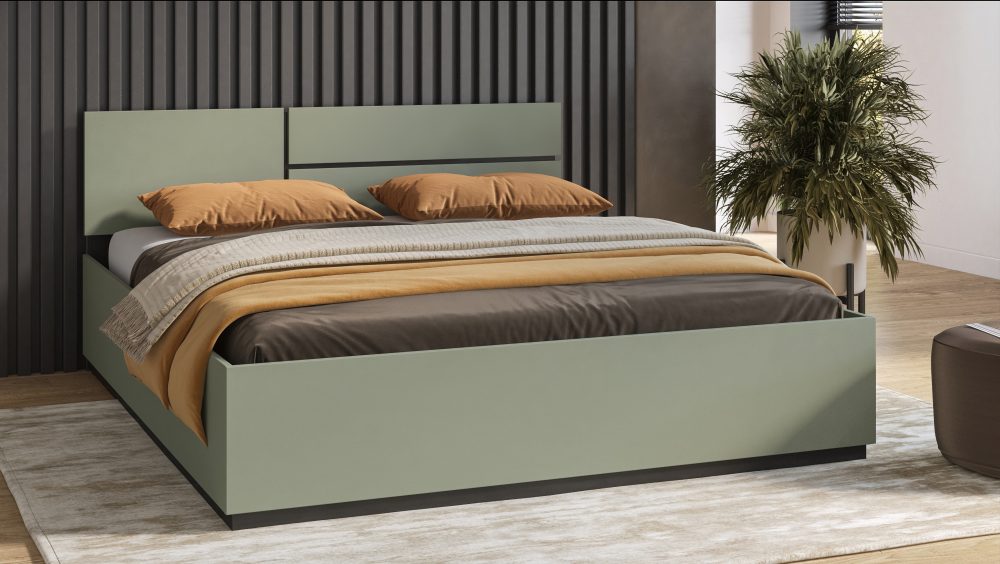 Home affaire Bettgestell »Cross, moderner Bettrahmen«, Doppelbett in zwei Grössen, stabiles Bettgestell