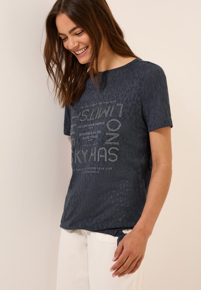 Cecil T-Shirt mit Schmucksteinen