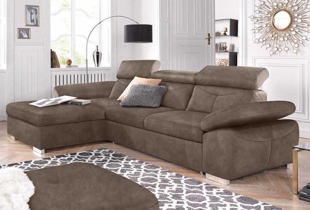 exxpo - sofa fashion Ecksofa, wahlweise mit Bettfunktion und Bettkasten