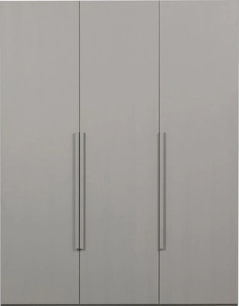 mutoni - Schrank Rens 3-türig kieselgrau 165x210, One Size