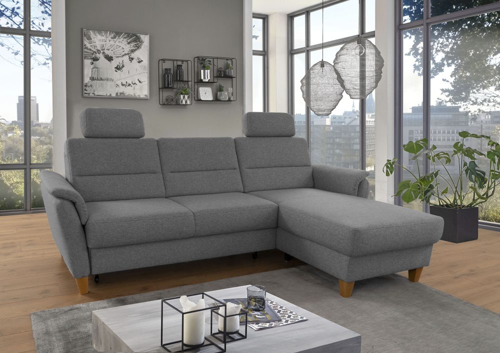 Home affaire Ecksofa »Palmera«, Federkern, wahlweise mit Bettfunktion und mit/ohne Bettkasten