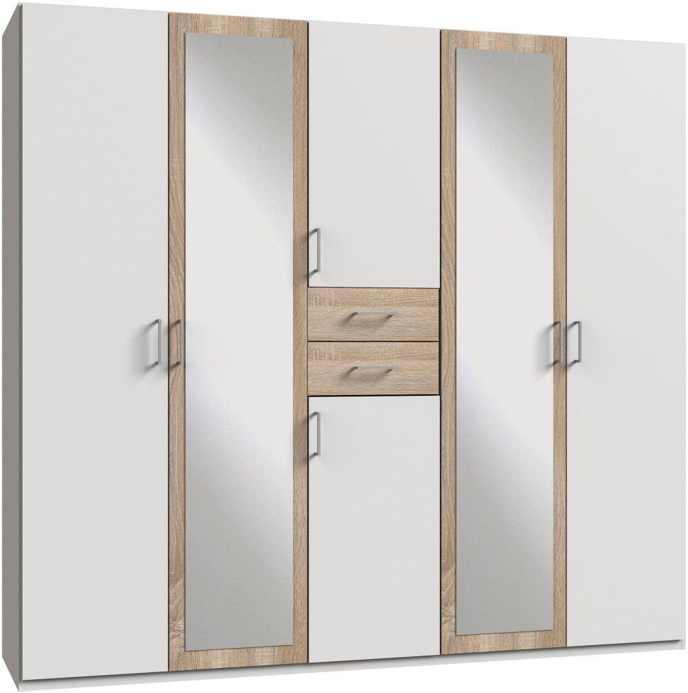Wimex Kleiderschrank »Diver Drehtürenschrank mit Spiegel, 180, 225 o. 270cm breit«, Bestseller Schlafzimmerschrank wahlweise 3 Innenausstattungen