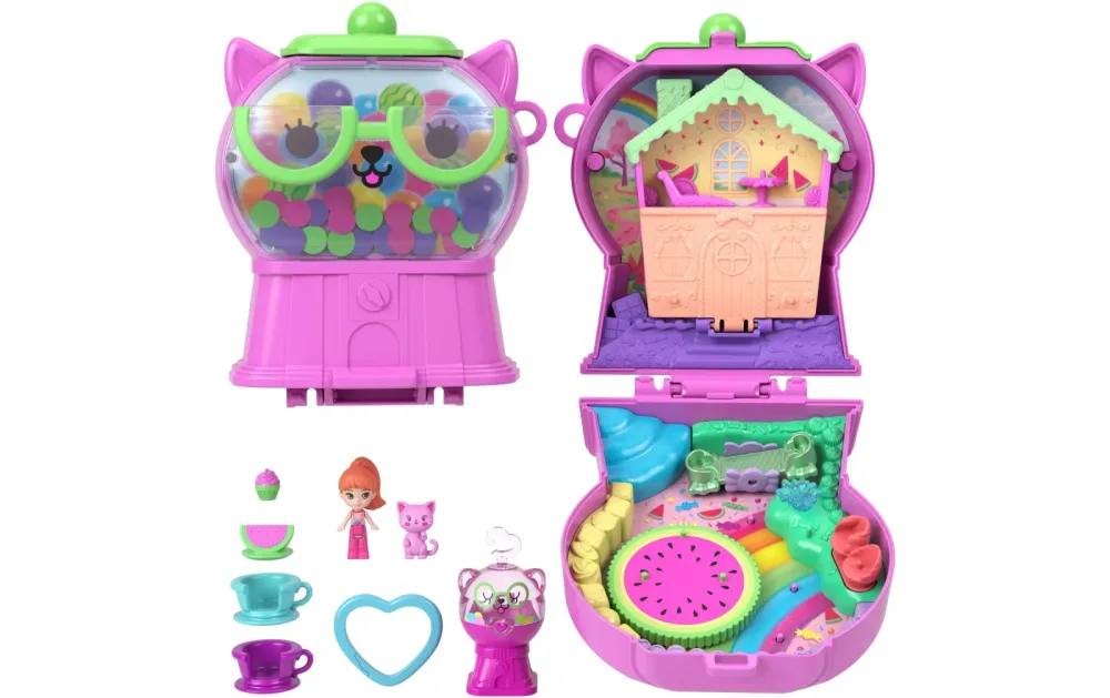 Polly Pocket - Polly Pocket Wassermelone Kaugummi Schatulle, Multicolor