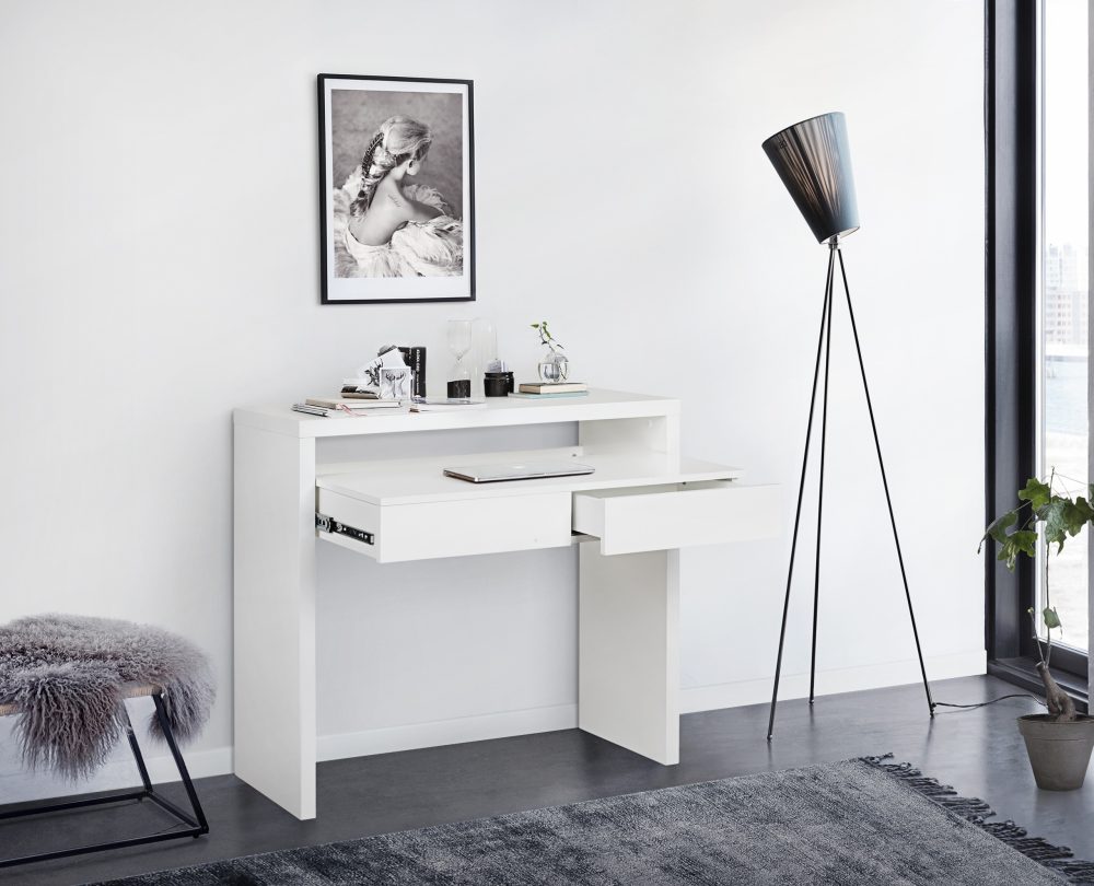 Woodman - Konsole - 100 x 36 x 88 cm - Weiss