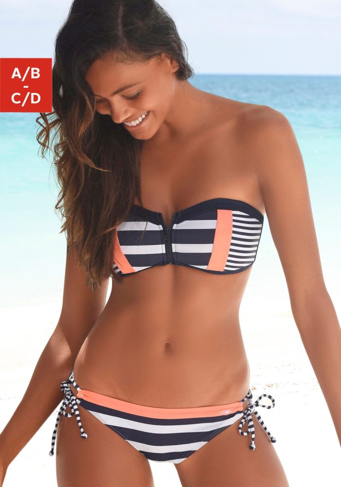 KangaROOS Bandeau-Top »Anita« mit Reissverschluss zwischen den Cups