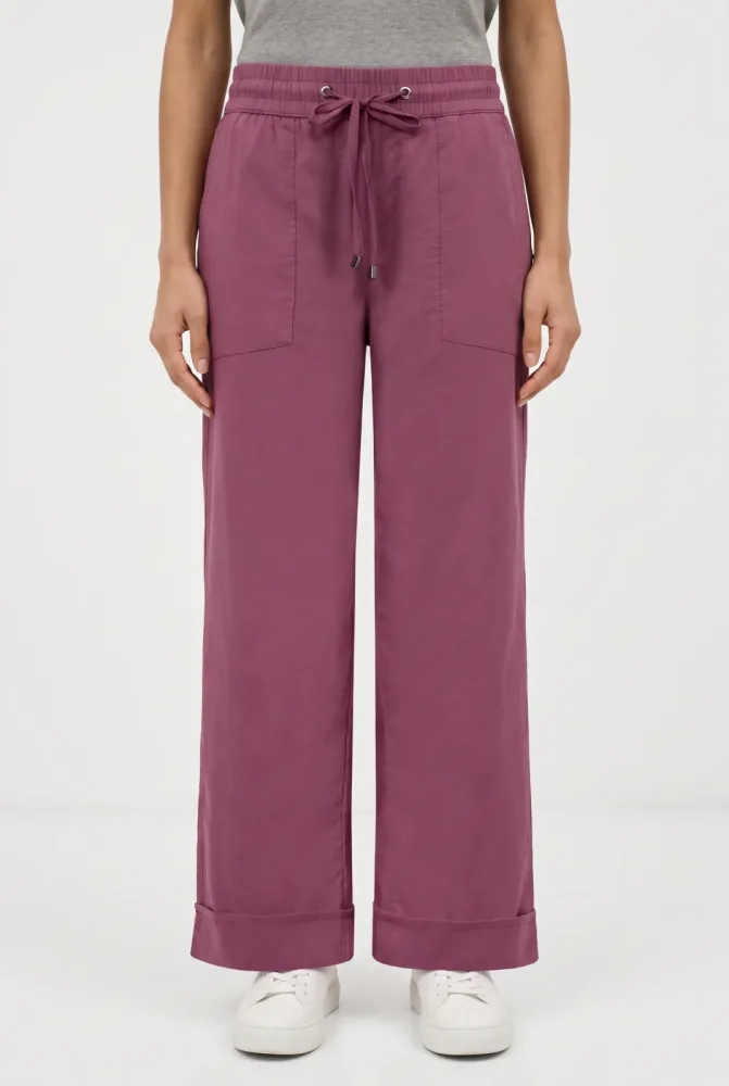 Straight Leg Hose im Casual Fit mit Turn