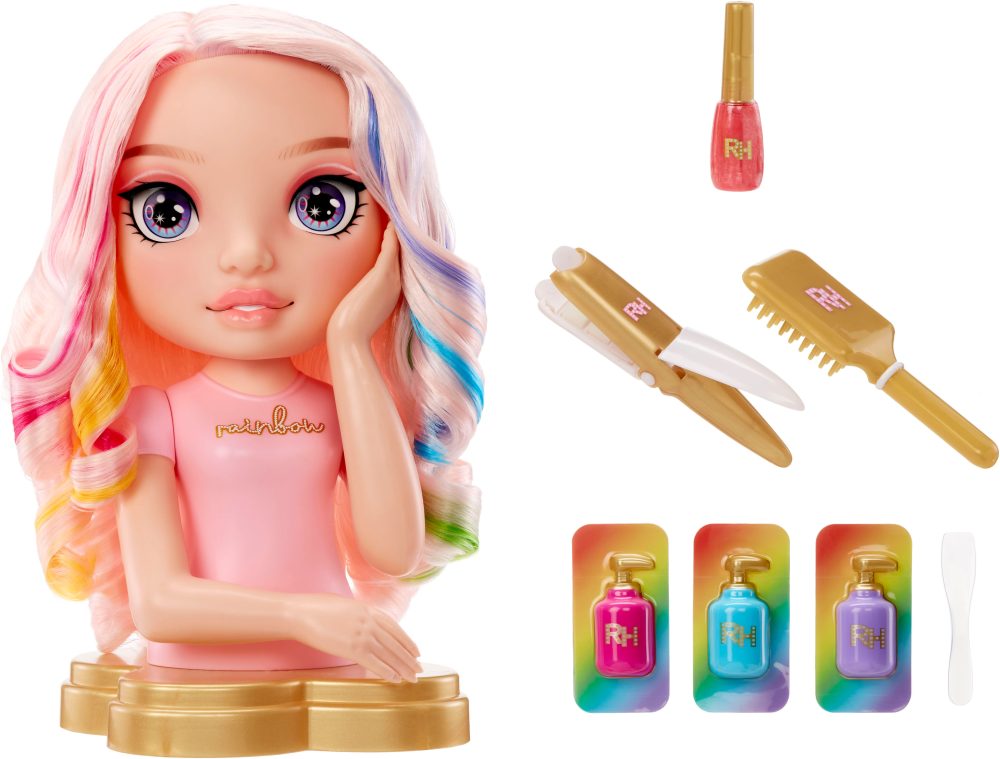Rainbow HIgh Styling Head Playset, Schmink- und Frisierkopf