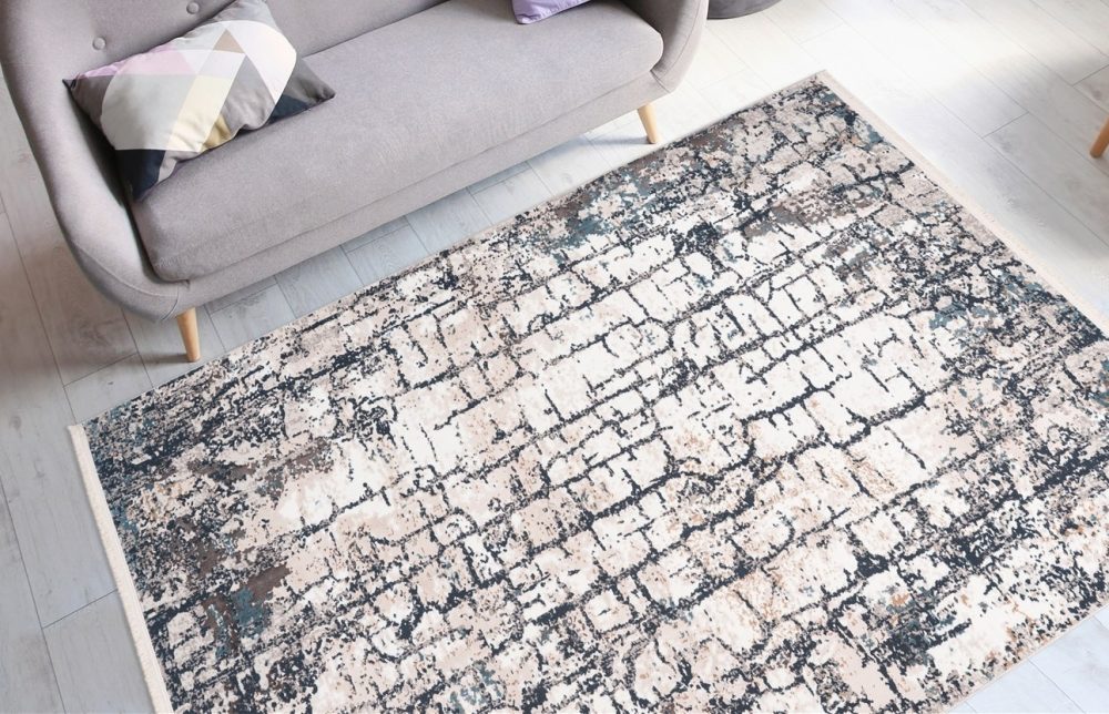 me gusta Teppich »Akropolis 125«, rechteckig, flacher Teppich mit Baumwollrücken, attraktiver Vintage-Look