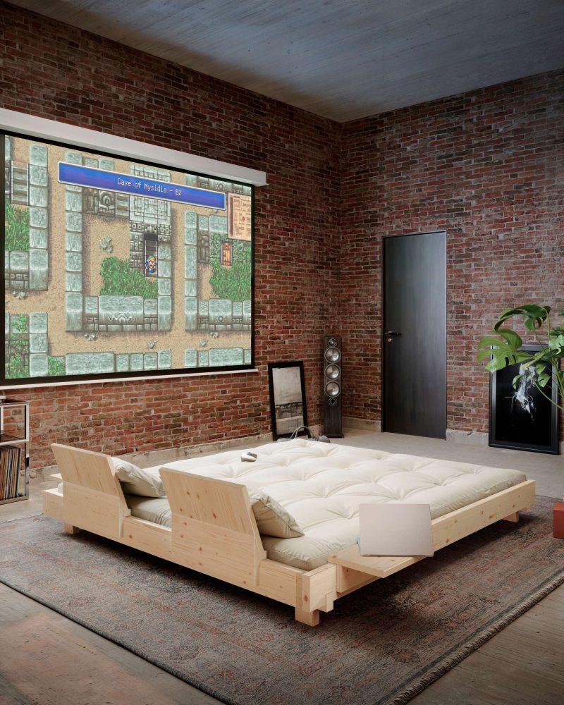 Karup Design Bettgestell »Social Bed, ohne Matratze, FSC®-zertifiziertes Massivholz«, wahlweise mit oder ohne verstellbares Zubehör, Bett in mehreren Grössen