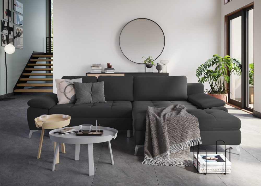 sit&more Ecksofa, mit Mega-Recamiere, wahlweise mit Bettfunktion und Bettkasten