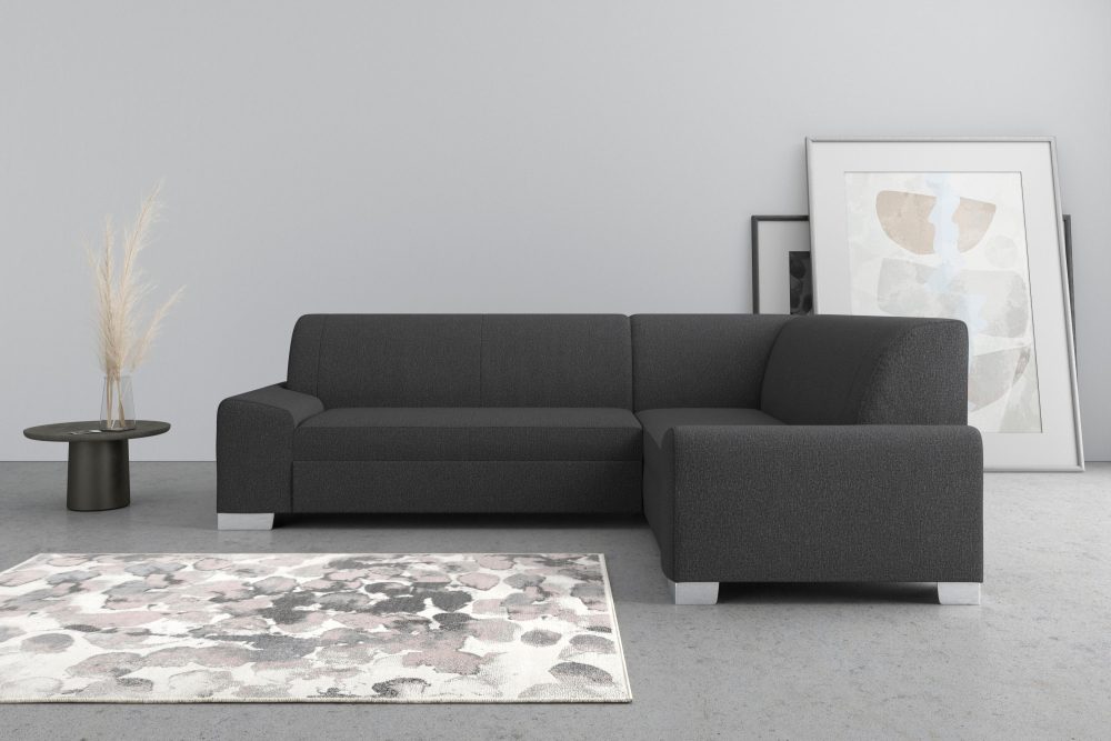 DOMO collection Ecksofa »Anzio«, Wahlweise mit Bettfunktion und Federkern