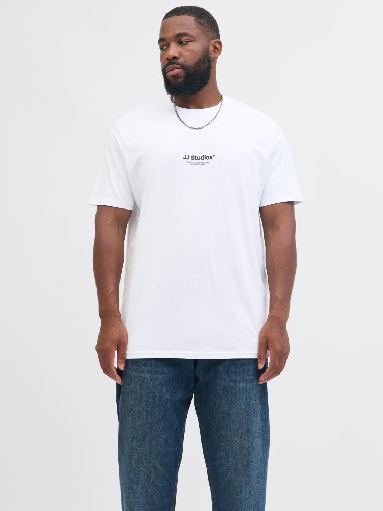 Jack & Jones PlusSize T-Shirt »JJESOHO TEE SS CREW NECK NOOS PLS«, mit Logobranding