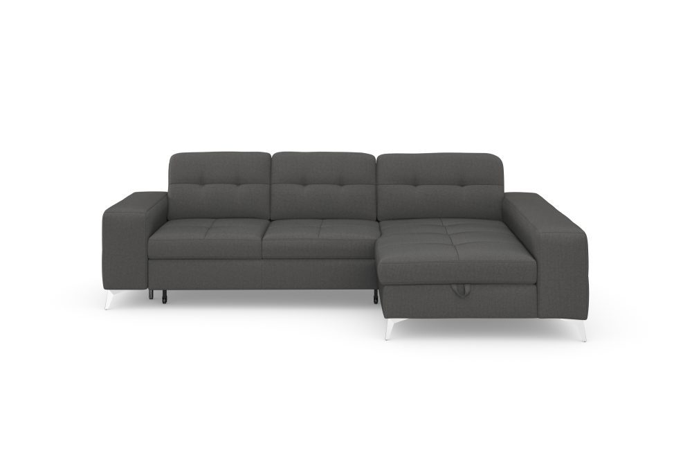 sit&more Ecksofa »Balvieni«, inklusive Sitztiefenverstellung und Federkern, wahlweise mit Bettfunktion und Bettkasten