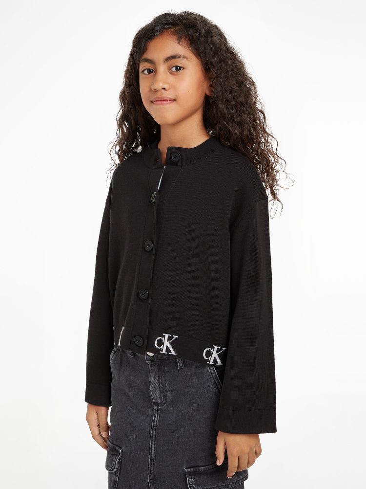 Calvin Klein Jeans Cardigan »MONOGRAM LOGO CARDIGAN«, für Kinder bis 16 Jahre