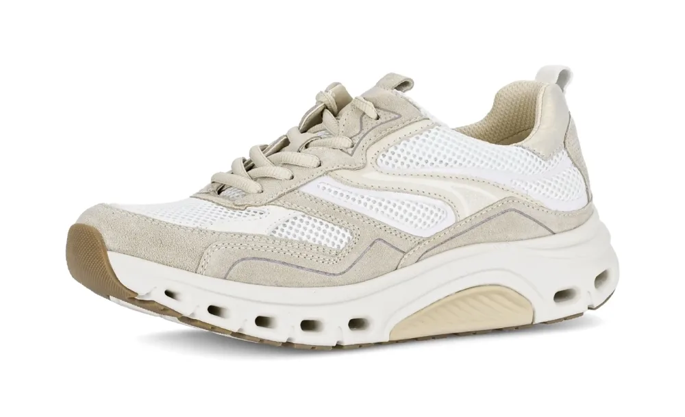 rollingsoft Keilsneaker, Freizeitschuh, Halbschuh, Schnürschuh mit weichem Schaftrand