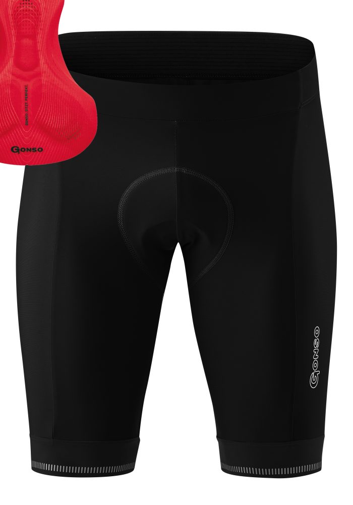 Gonso Herren Sitivo Radhose (Größe 4XL, Schwarz)