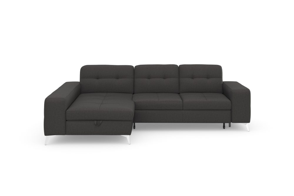 sit&more Ecksofa »Balvieni«, inklusive Sitztiefenverstellung und Federkern, wahlweise mit Bettfunktion und Bettkasten