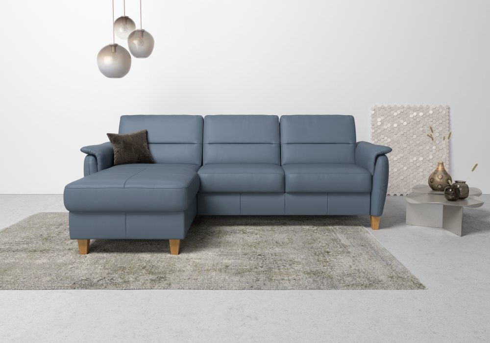 Home affaire Ecksofa »Palmera«, Federkern, wahlweise mit Bettfunktion und mit/ohne Bettkasten
