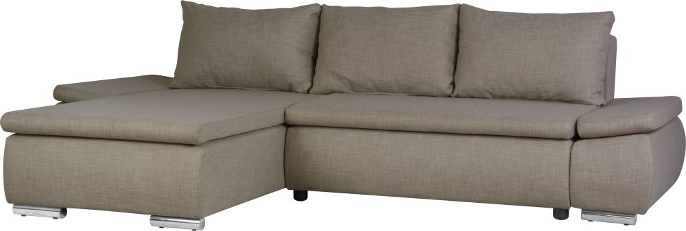 Home affaire Ecksofa »Acra«, mit Bettfunktion und Bettkasten, in Mattenoptik