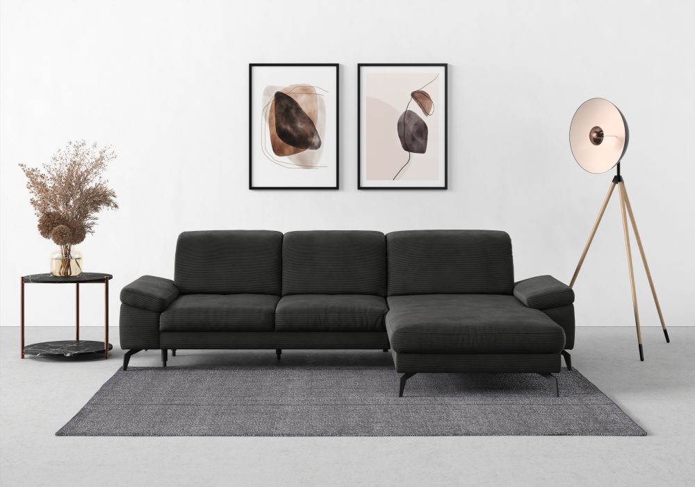 sit&more Ecksofa »Cabana«, Recamiere, wahlweise mit Sitztiefen-, Armlehnen- und Kopfteilfunktion