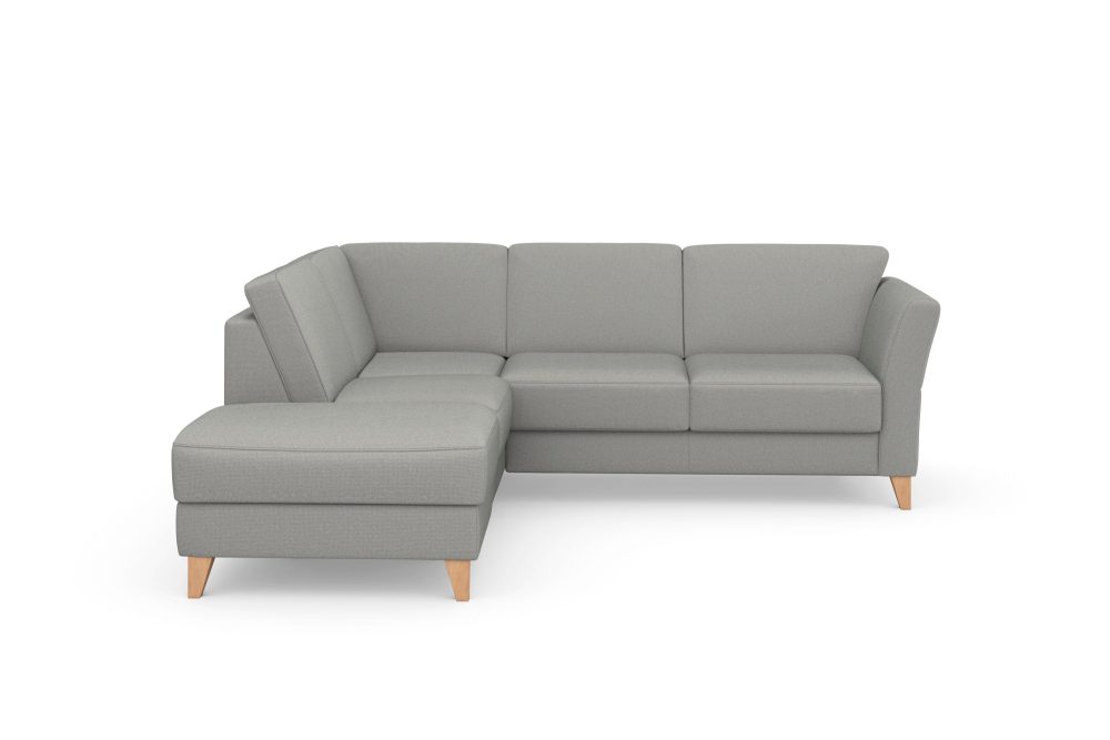 sit&more Ecksofa »Visby V«, Wahlweise mit Bettfunktion und Stauraum, frei im Raum stellbar, mit Federkern, auch erhältlich in dem besonders leicht mit Wasser zu reinigendem 