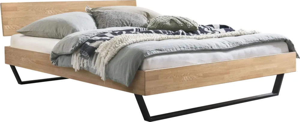 Hasena Bett Flavia Braun Holz 140 x 200 cm - Farbe: eiche - Bett