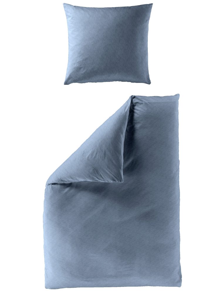 BIERBAUM Bettwäsche »Senci in Mako Satin und Biber (Flanell) Qualität, 100% Baumwolle, Bett- und Kopfkissenbezug mit Reissverschluss, Winter-und Sommerbettwäsche, ganzjährig einsetzbar«, (2 tlg.), pflegeleicht