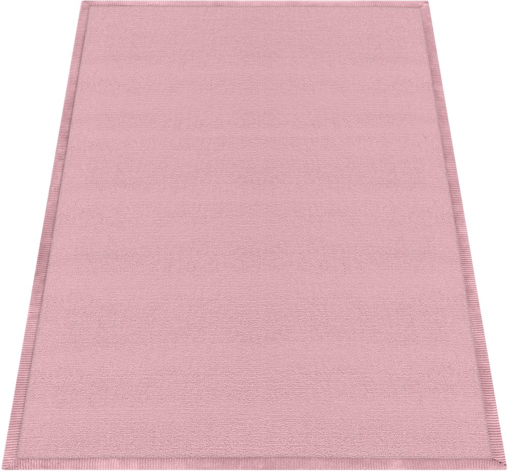 Paco Home Teppich »Tatami 475«, rechteckig, Kurzflor, Uni-Farben, mit Memory Foam, waschbar