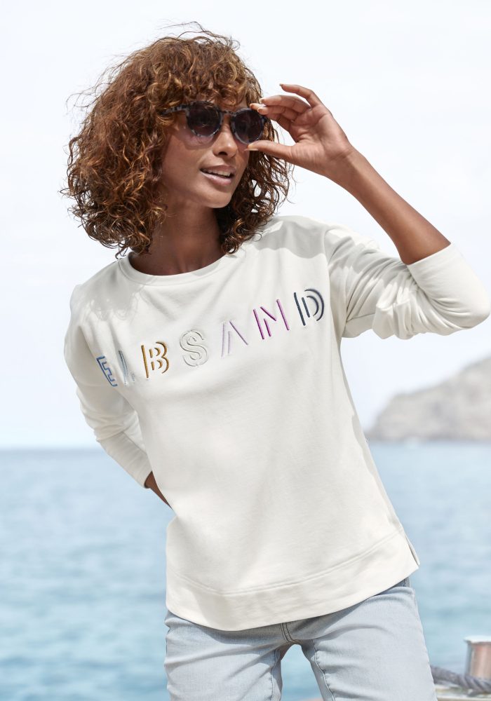 Elbsand Sweatshirt, mit Logostickerei vorne