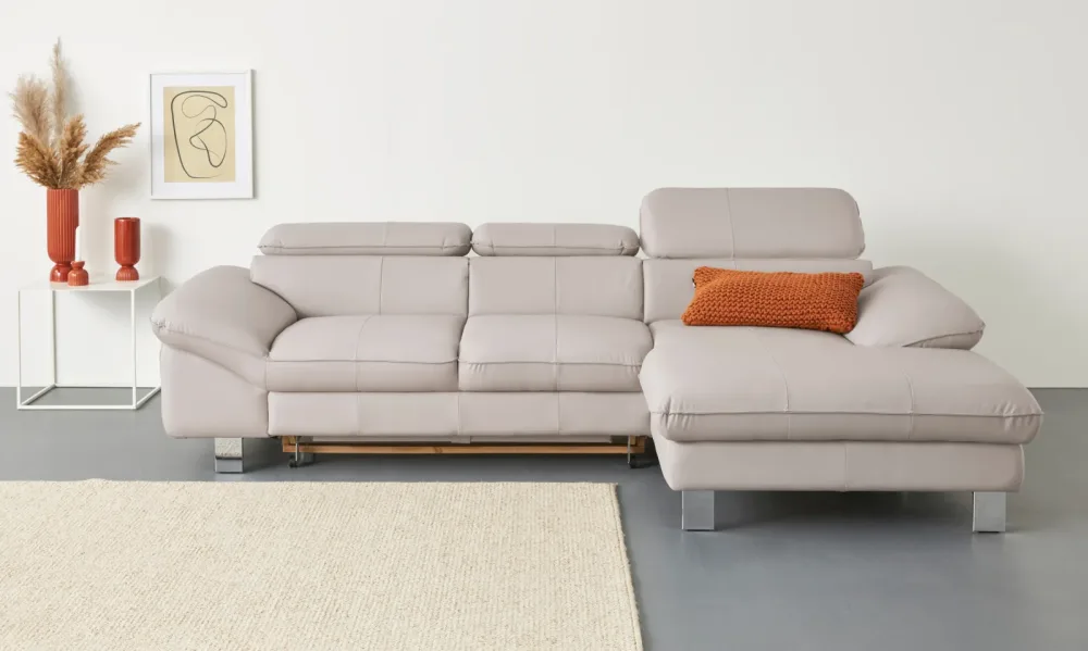 COTTA Ecksofa Kopfteilverstellung, optional Bettfunktion & Bettkasten