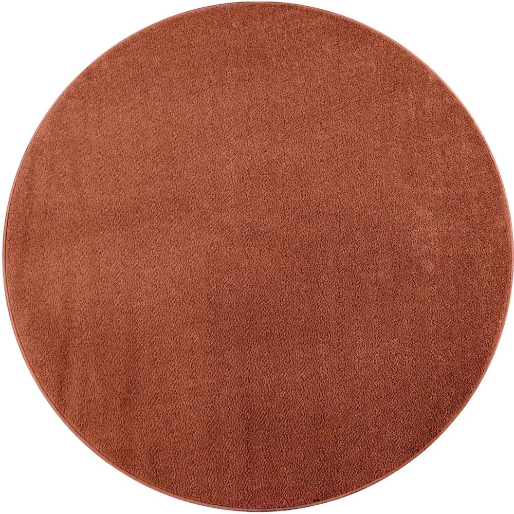 Paco Home Teppich »Porto 890«, rund, 9 mm Höhe, Kurzflor, Uni-Farben, ideal im Wohnzimmer & Schlafzimmer