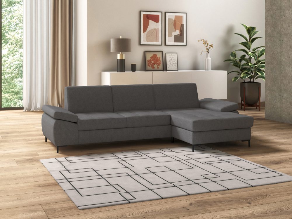 DOMO collection Ecksofa »Capelo«, mit Armteilverstellung, wahlweise mit Bettfunktion, inklusive Federkern
