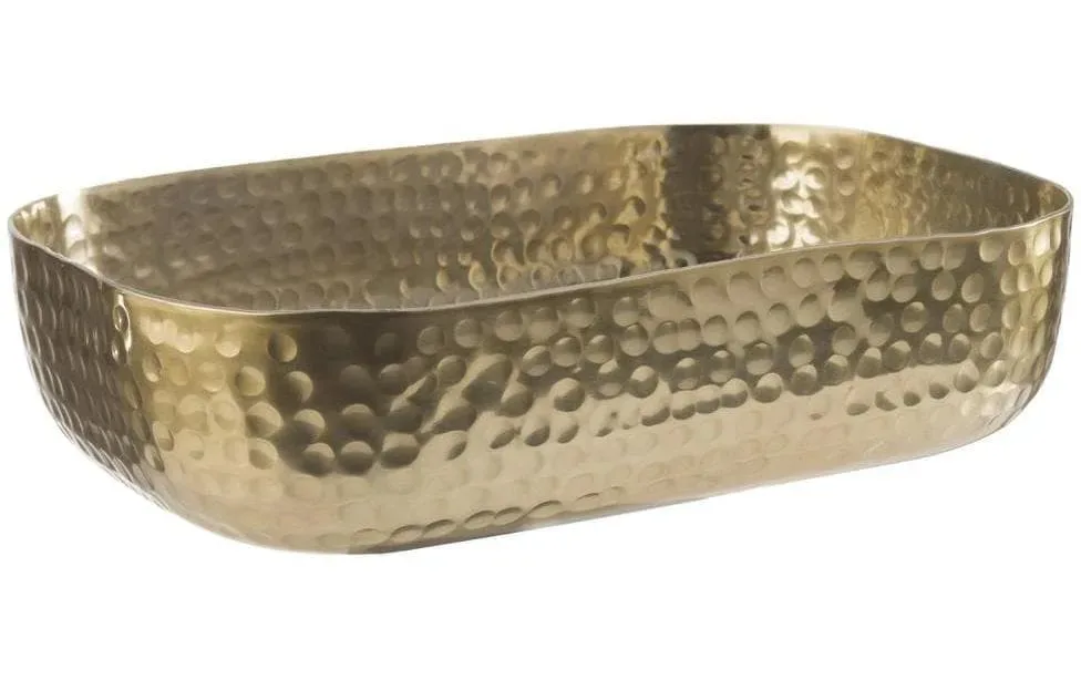 Schale 23x15.5cm, H6cm, gehämmert