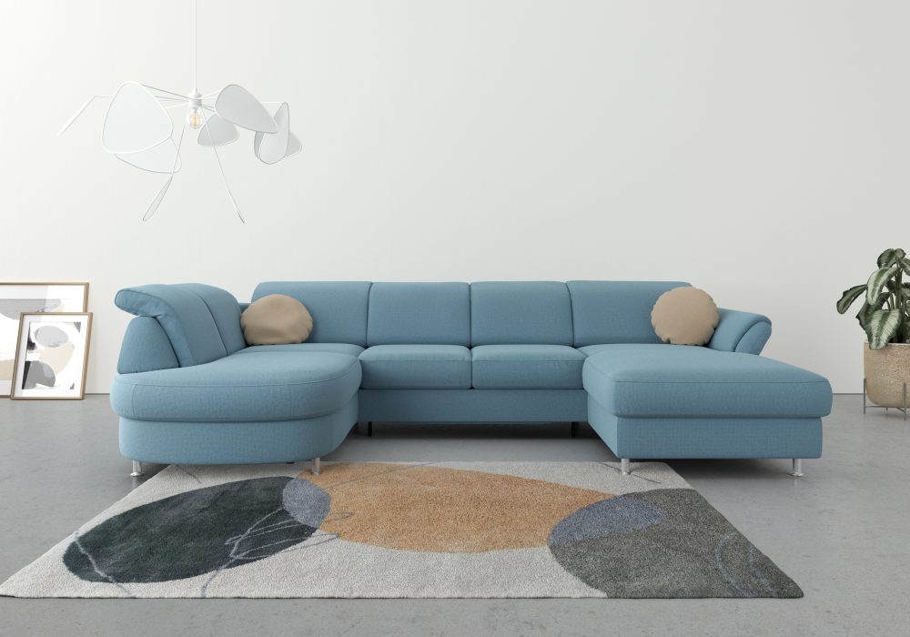 sit&more Wohnlandschaft, wahlweise mit Bettfunktion, Bettkasten und Kopf- und Armteilverstellung