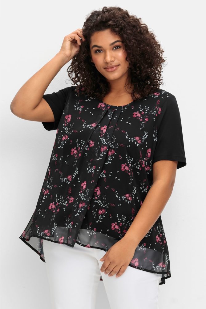 Sheego Blusenshirt »Blusenshirt«, 1 Stk.