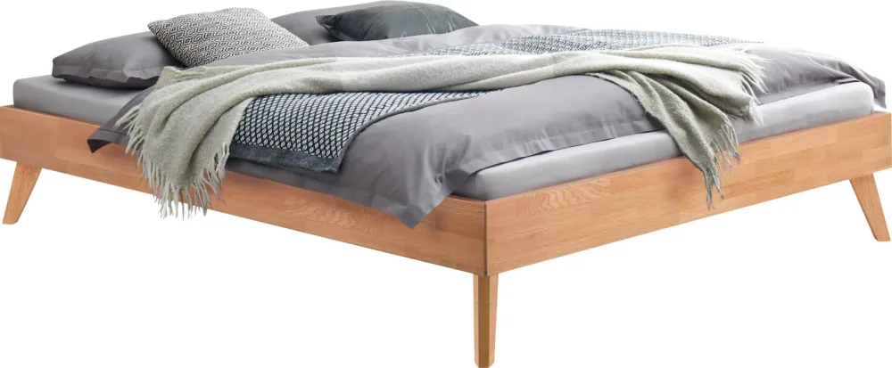 Hasena Bett Ivana Braun Holz 200 x 200 cm - Farbe: eiche - Bett