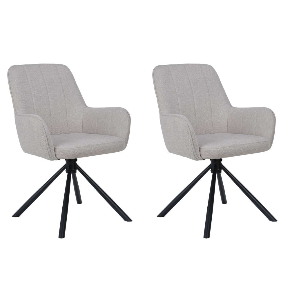 GOODproduct Esszimmerstuhl »Flaurent« () 2 Stk.gepolsterte Rückenlehne, Armlehne und Sitzfläche, Sitzhöhe 50 cm