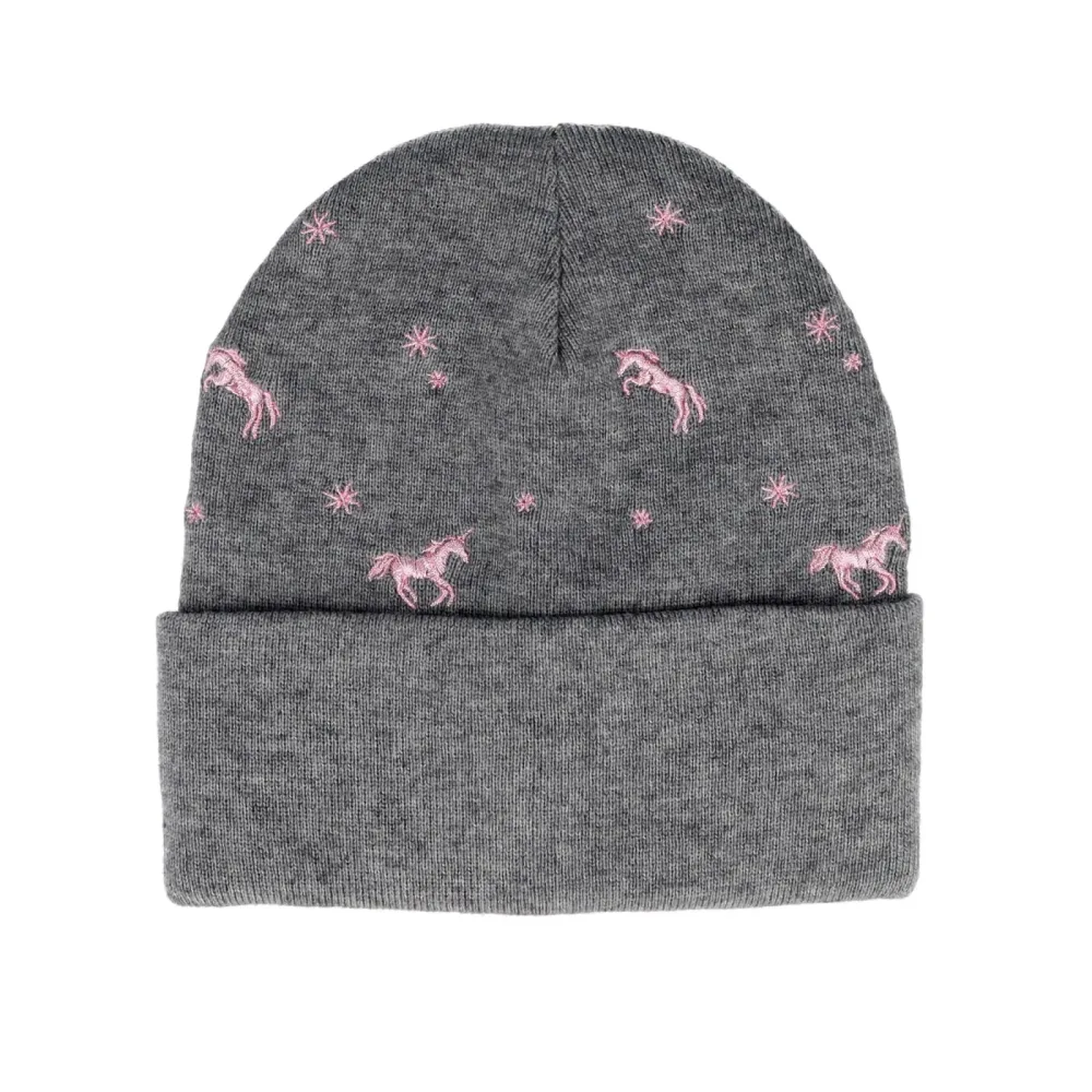 Winter-Strickmütze Einhörner
