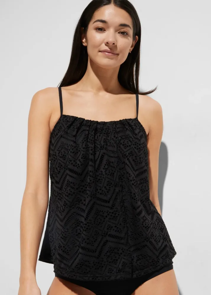 bonprix Tankinioberteilschwarz 42Damen