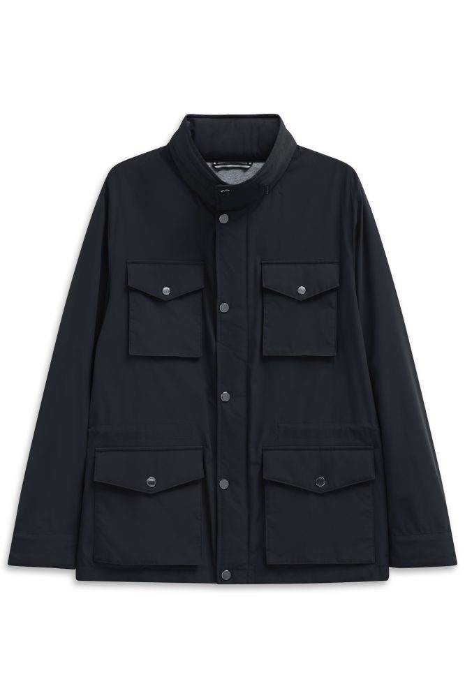 bugatti Fieldjacket »Regular Fit«, mit Kapuze, mit Stretch & Stehkragen