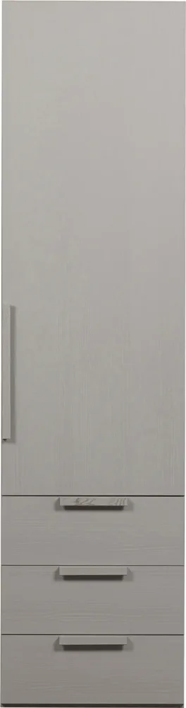 mutoni - Schrank Rens 1-türig kieselgrau 55x210, One Size