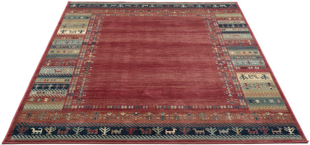 Gino Falcone Teppich »Cherina GF-131«, rechteckig, Ethno Design, mit Bordüre, leichter Glanz, 100 % Viskose, Wohnzimmer