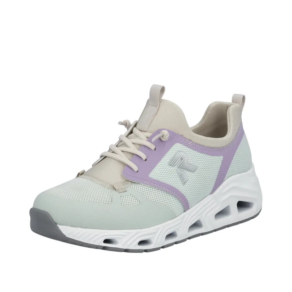 Rieker Slip-On Sneaker Schlupfschuh, Freizeitschuh, Schnürschuh mit Gummizug