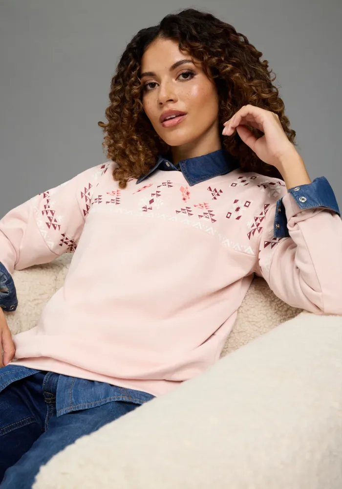 KangaROOS Sweatshirt, Oversize-Passform, mit Rundhals, hüftbedeckende Länge