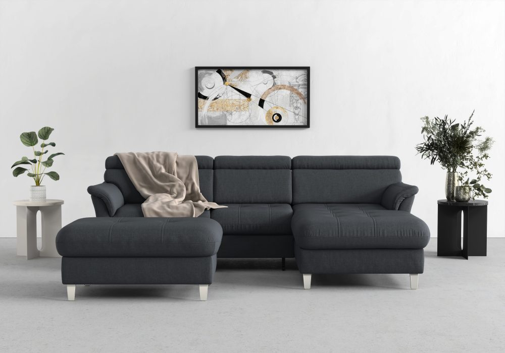 sit&more Ecksofa, inklusive Kopfteilverstellung, wahlweise mit Bettfunktion und Bettkasten
