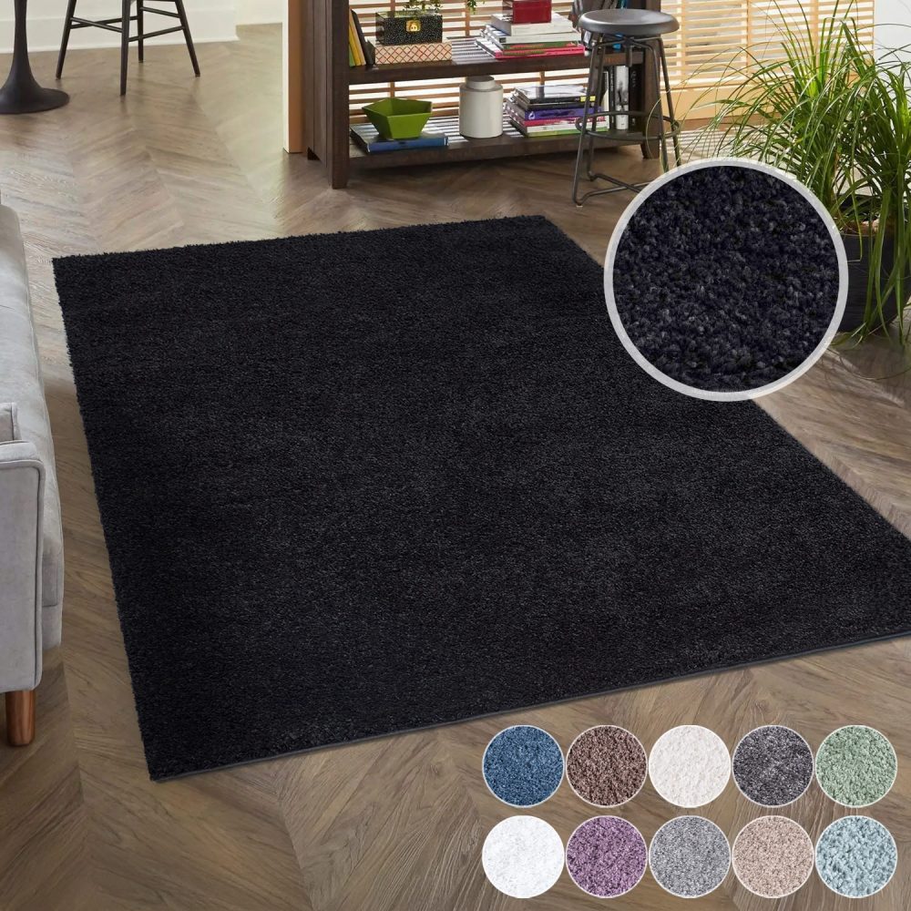 Carpet City Hochflor-Teppich »City Shaggy«, rechteckig, 30 mm Höhe, Teppich Einfarbig Uni, besonders flauschig-weich, ideal für Wohnzimmer & Schlafzimmer