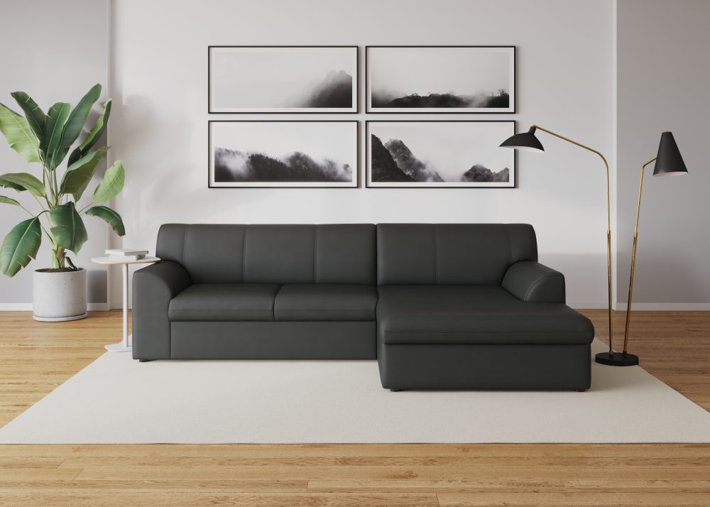 DOMO collection Ecksofa »Topper«, mit Recamiere, wahlweise mit Schlaffunktion