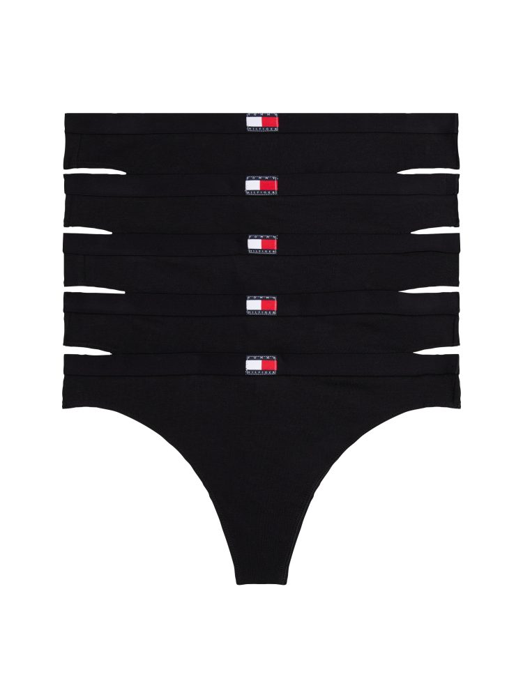 Tommy Hilfiger Underwear Tanga »5 PACK FLAG THONG« Packung, 5er, 5 Stk. tlg., mit Logo