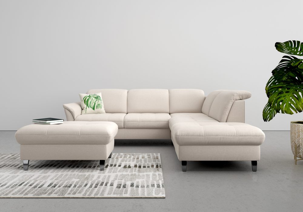sit&more Ecksofa, wahlweise mit Kopfteilverstellung, Bettfunktion und Stauraum